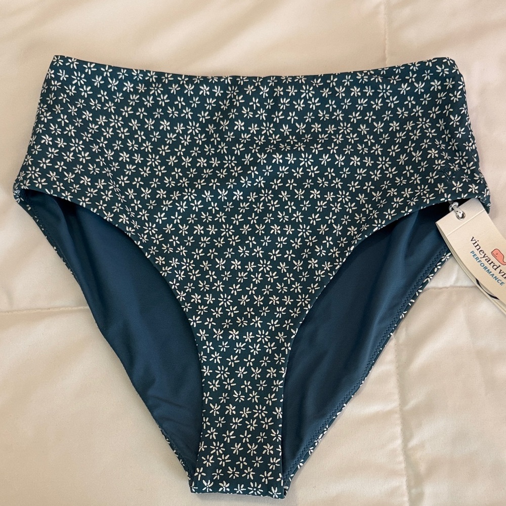 Vineyard Vines Navy Floral Bikini Bottom